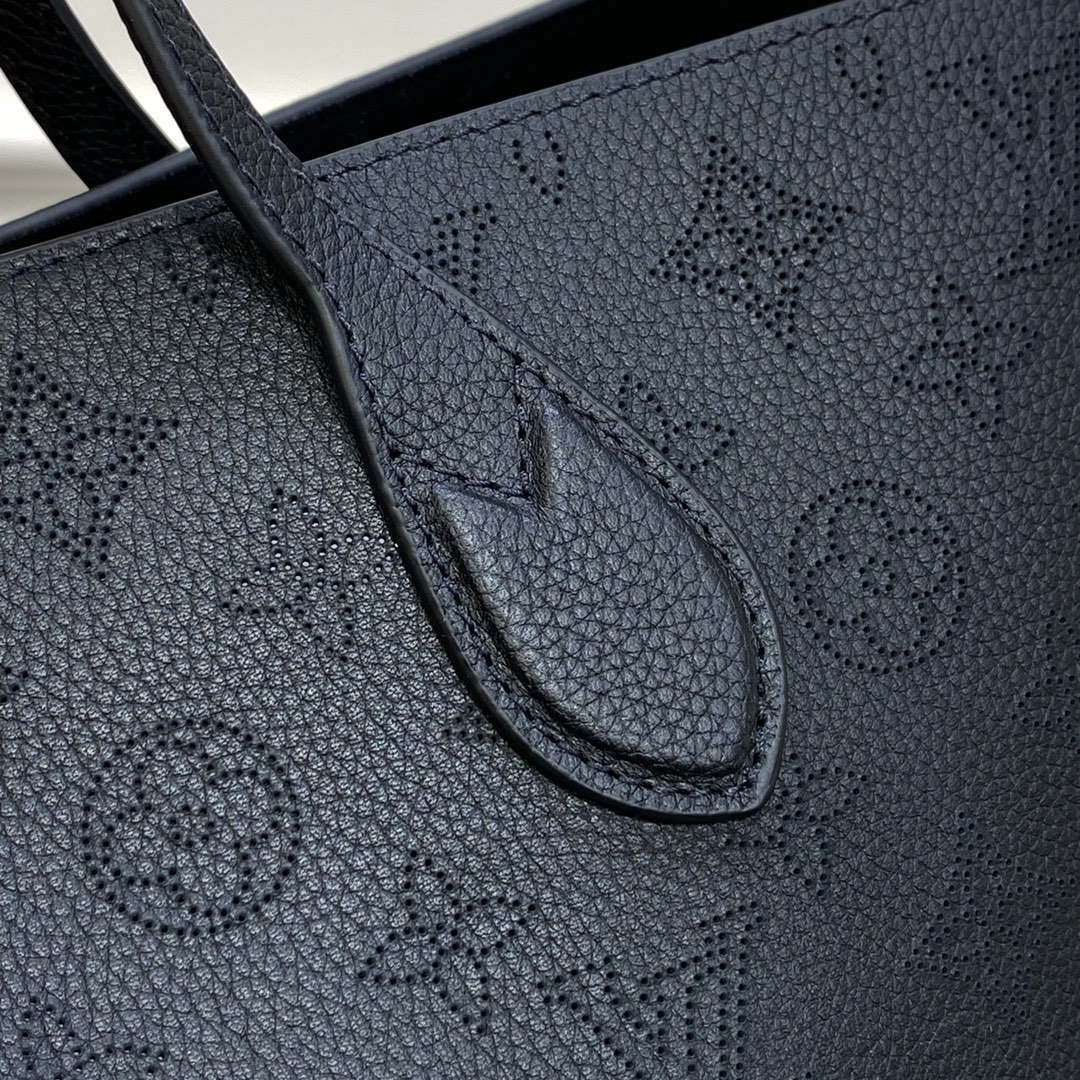 Louis Vuitton  Blossom MM Mahina Tote Bag LV M21851 Black - Default Title - View 5