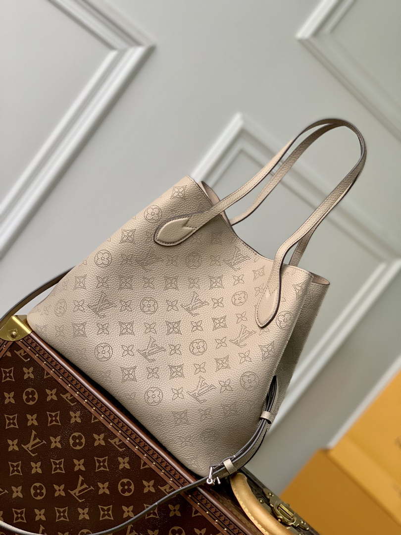 Louis Vuitton Blossom MM Mahina Tote Bag LV M21852 Galet - Default Title - View 3