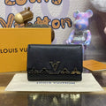Louis Vuitton Capucines Compact Wallet LV M82764 Black