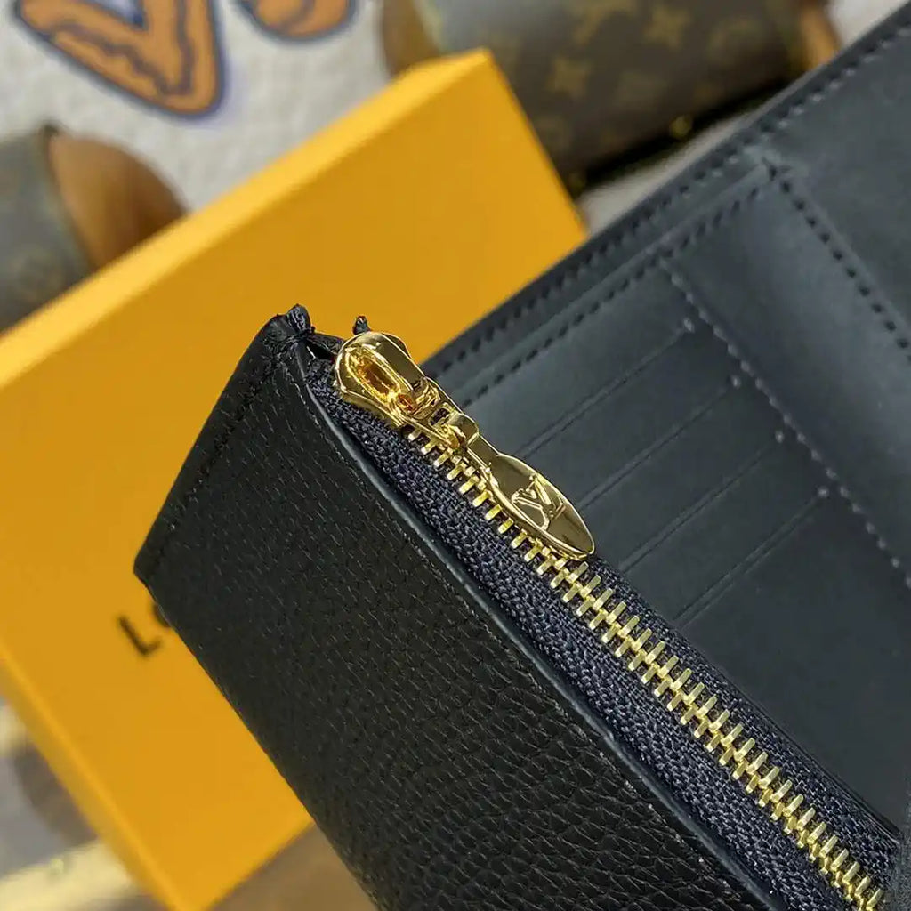 Louis Vuitton Capucines Compact Wallet LV M82764 Black