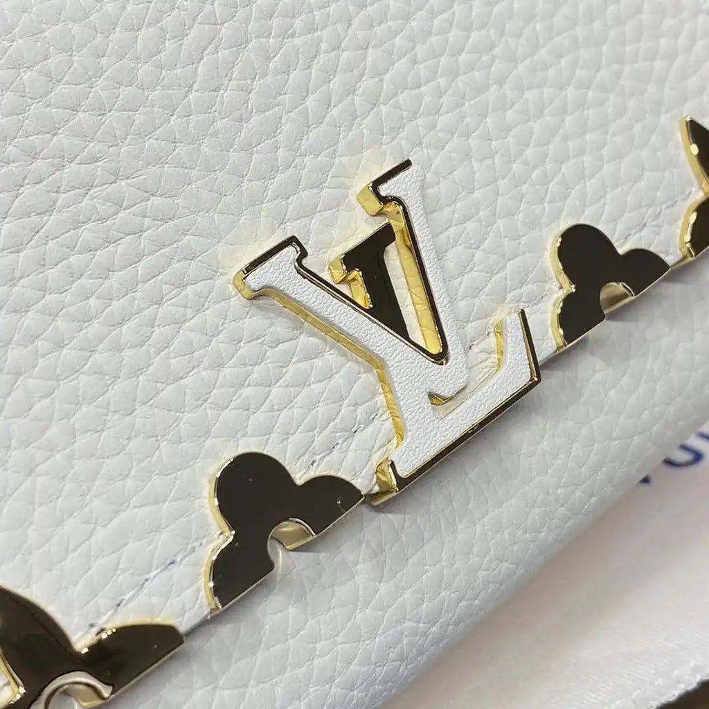 Louis Vuitton Capucines Compact Wallet LV M82835 White