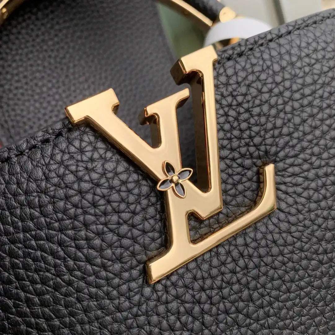 Louis Vuitton Capucines Mini Handbag LV M14976 Black