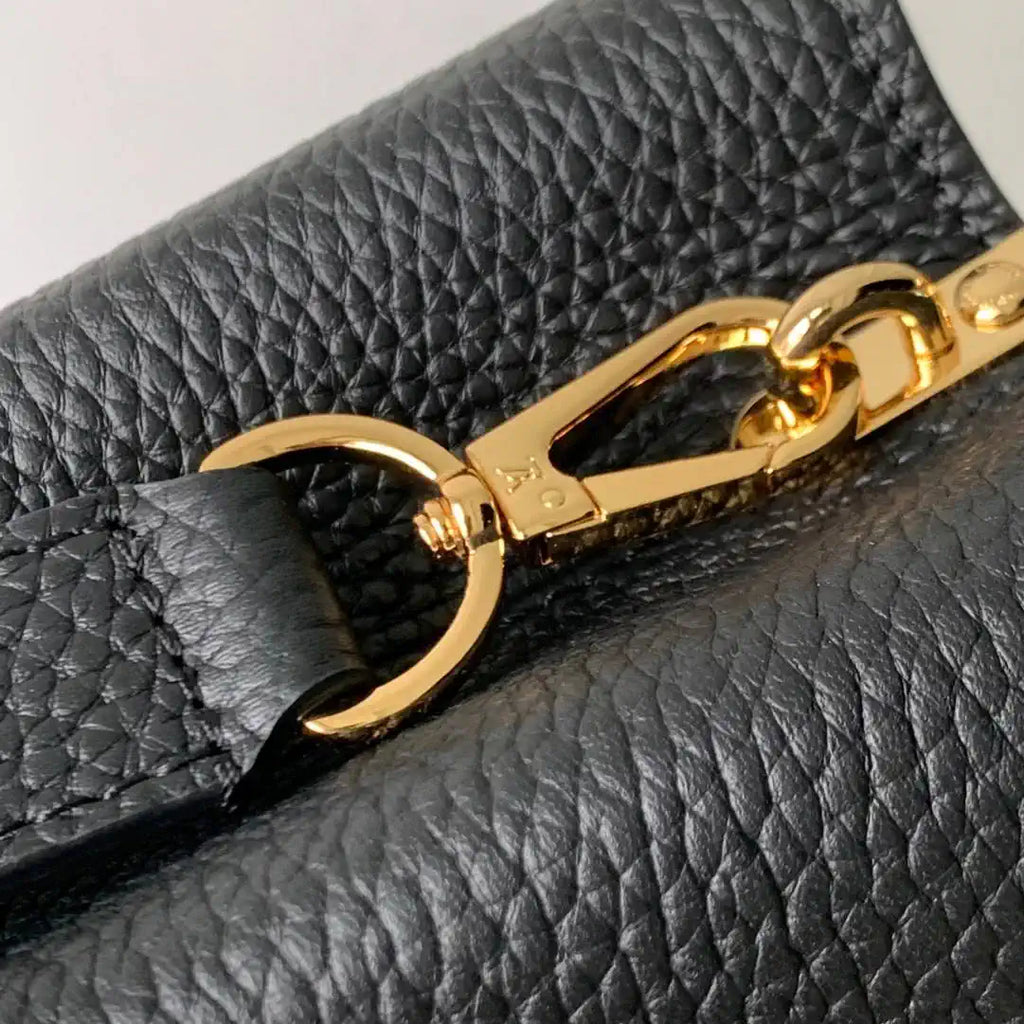 Louis Vuitton Capucines Mini Handbag LV M14976 Black
