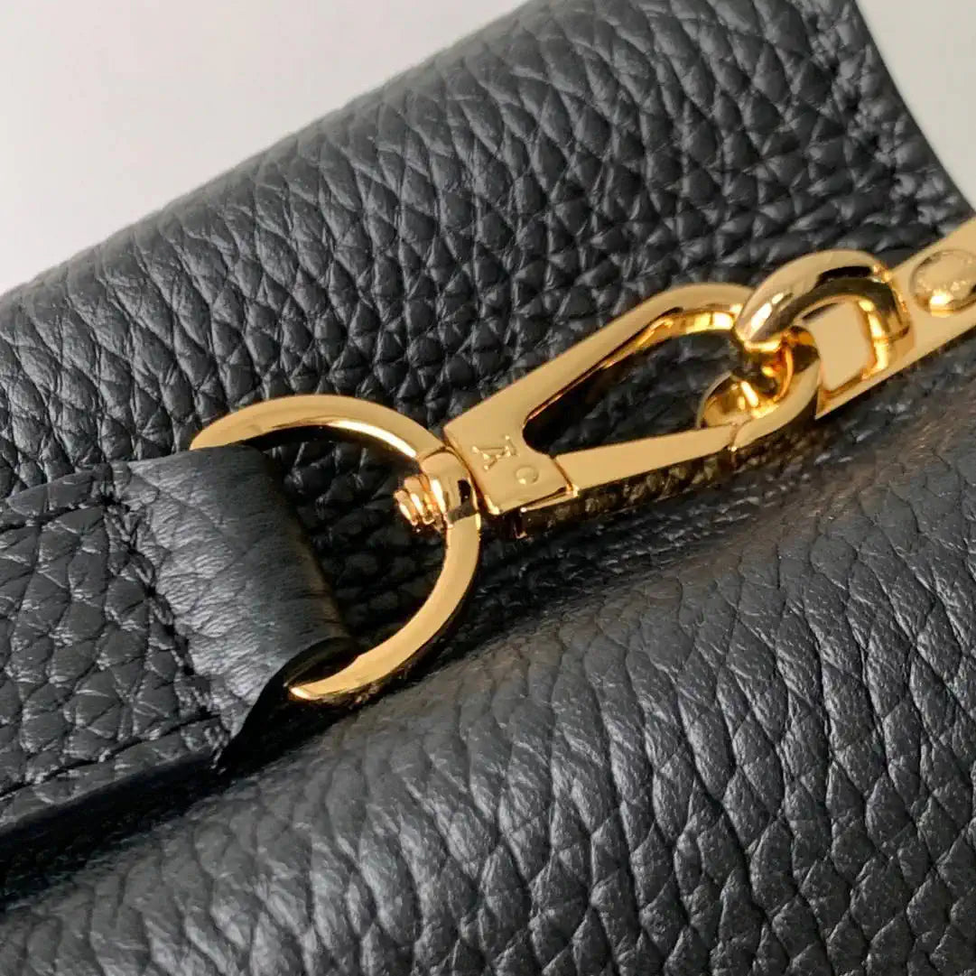 Louis Vuitton Capucines Mini Handbag LV M14976 Black
