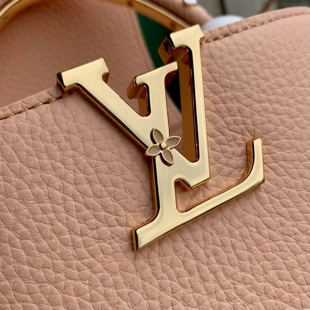 Louis Vuitton Capucines Mini Handbag LV M14976 Nude Pink