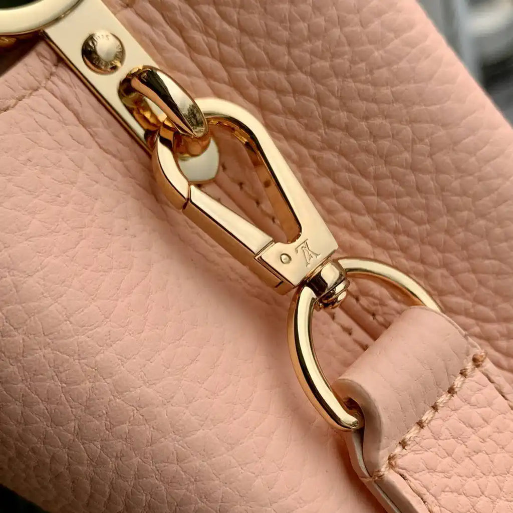 Louis Vuitton Capucines Mini Handbag LV M14976 Nude Pink