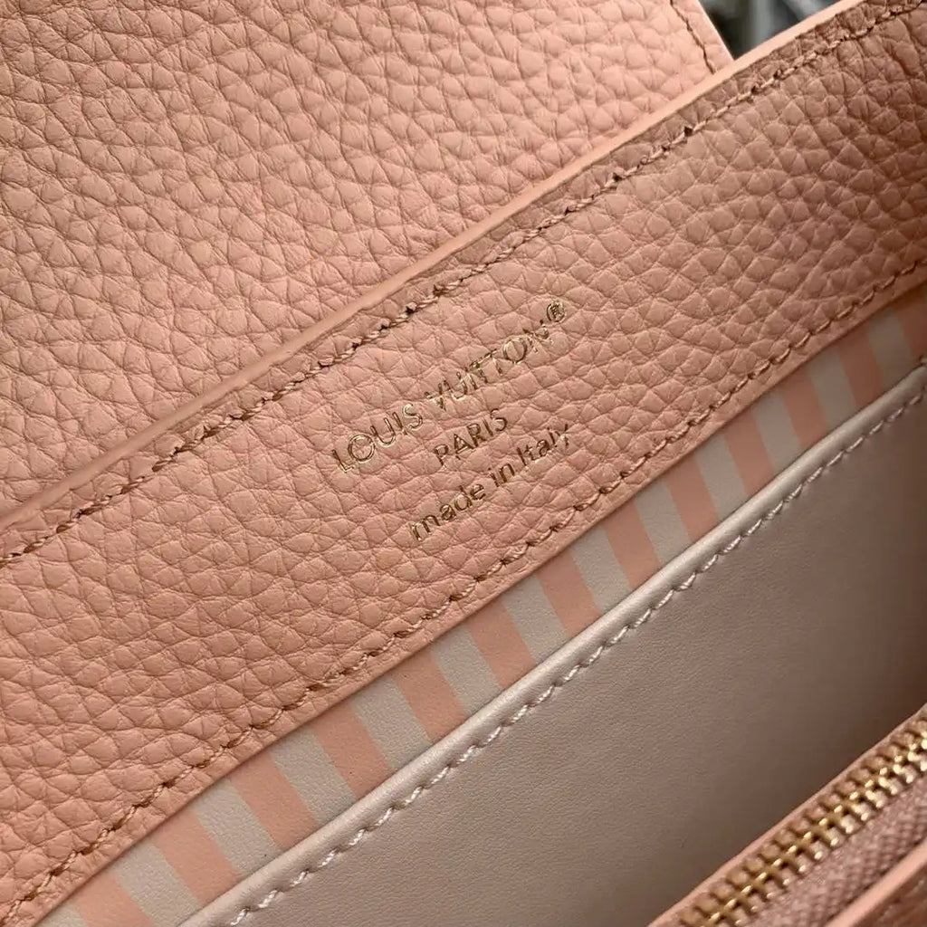 Louis Vuitton Capucines Mini Handbag LV M14976 Nude Pink