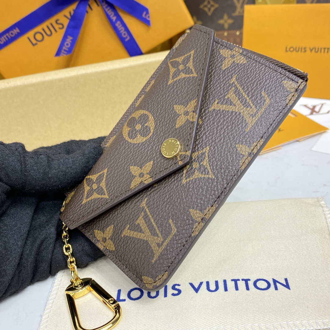 Louis Vuitton Card Holder Recto Verso LV M69431 Monogram Black