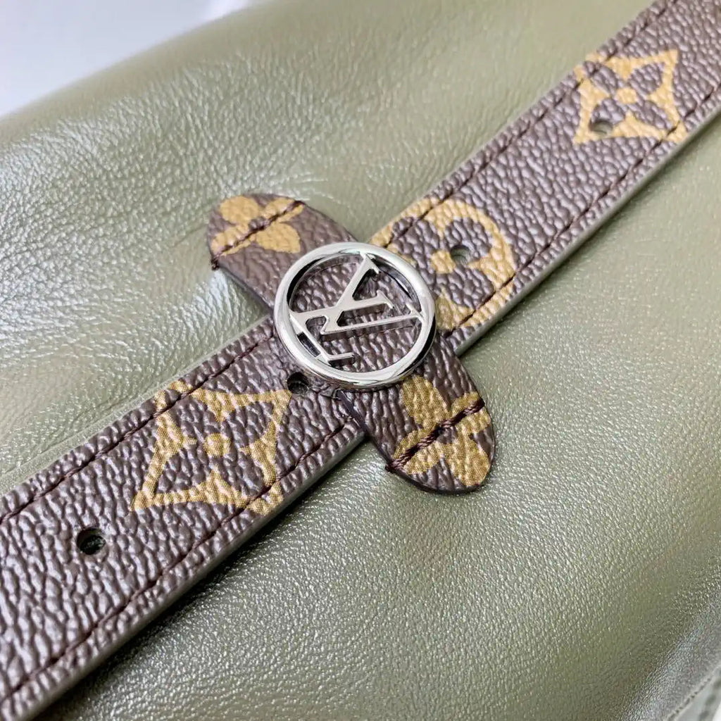 Louis Vuitton CarryAll Vibe MM Bag Monogram Empreinte LV M14268 Green