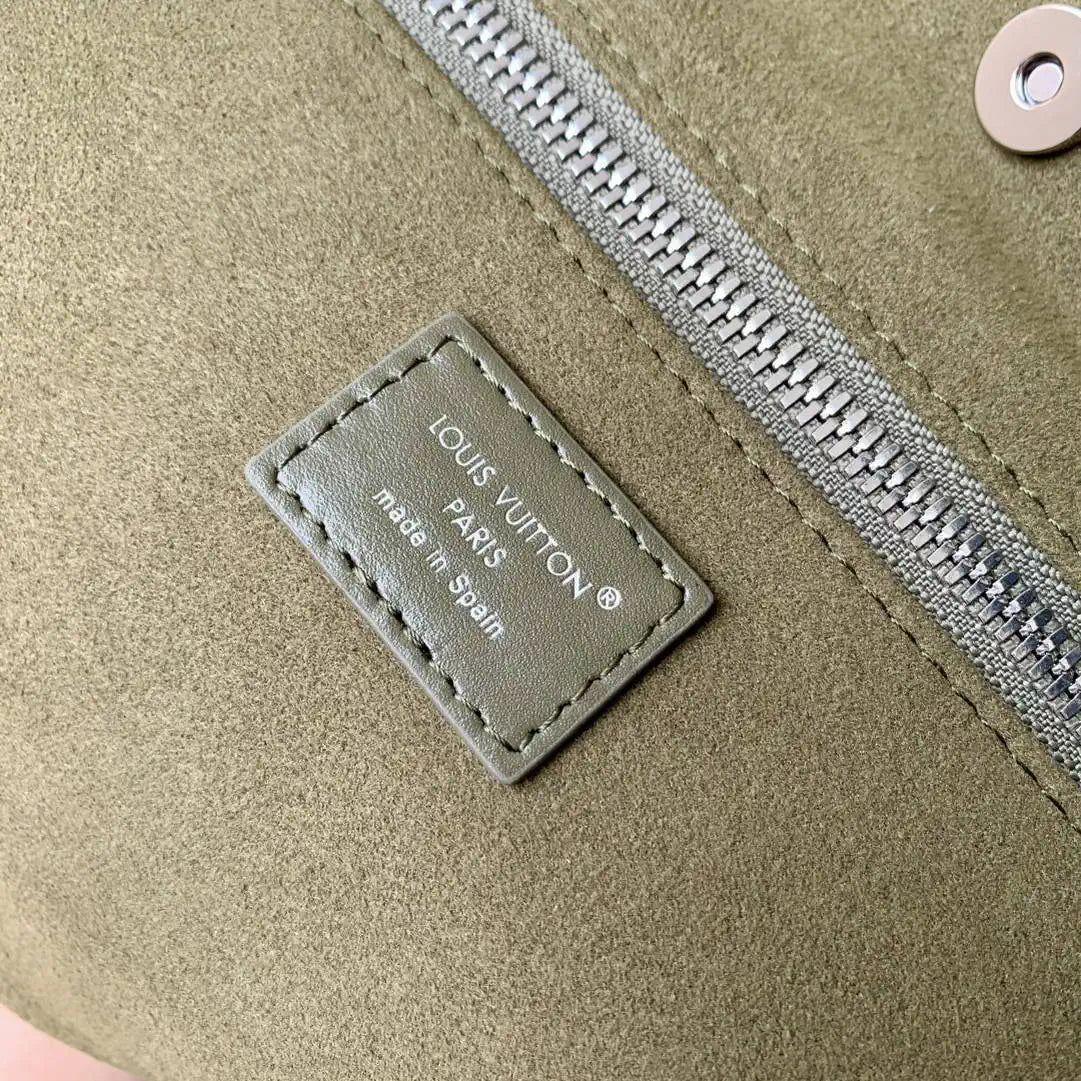 Louis Vuitton CarryAll Vibe MM Bag Monogram Empreinte LV M14268 Green