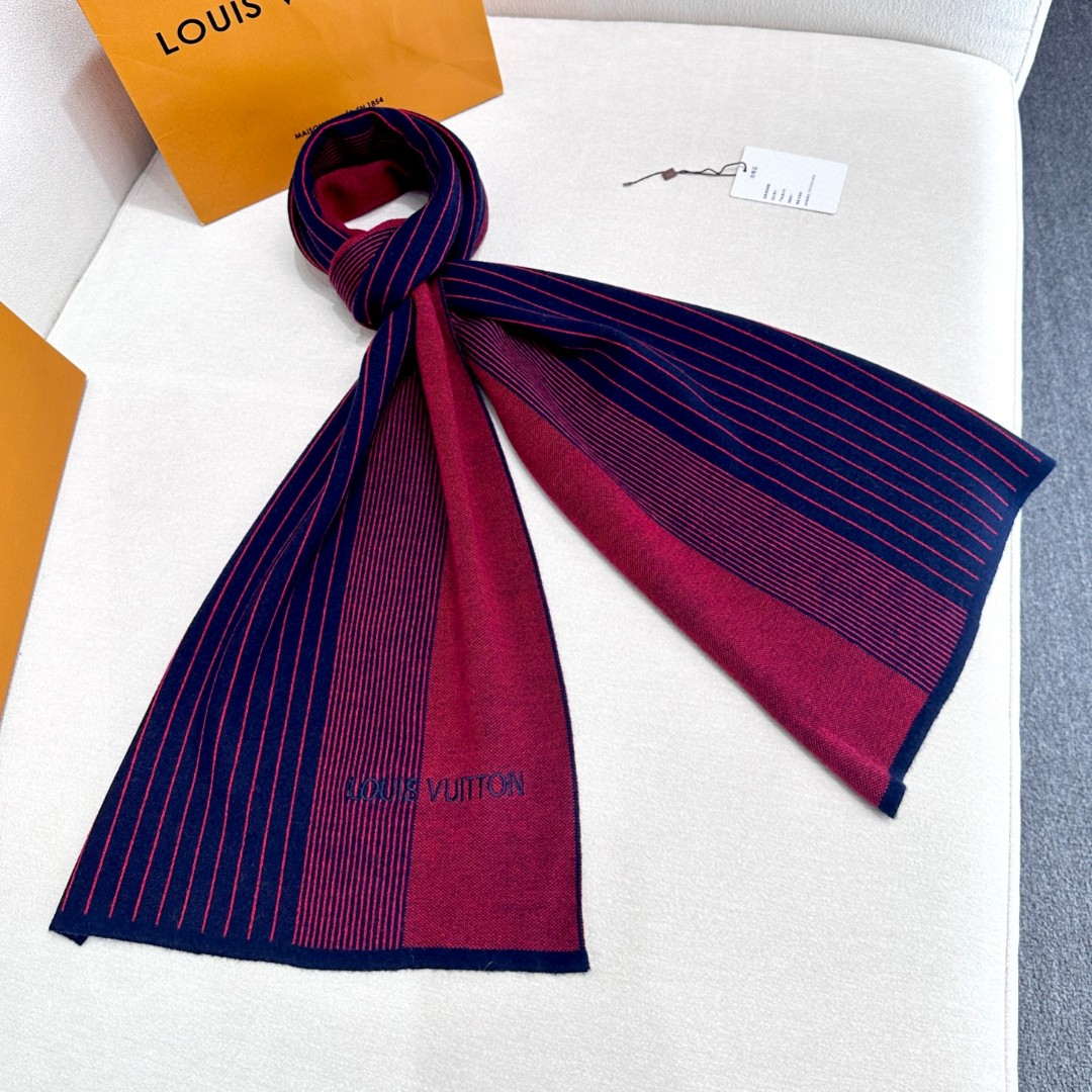 Louis Vuitton Classic Plaid Jacquard Cashmere Scarf L60380