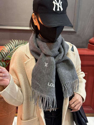Louis Vuitton Double-sided Cashmere Scarf L60369 - Default Title - View 3