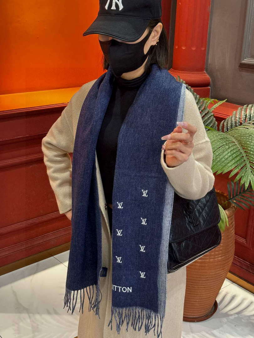 Louis Vuitton Double-sided Cashmere Scarf L60375