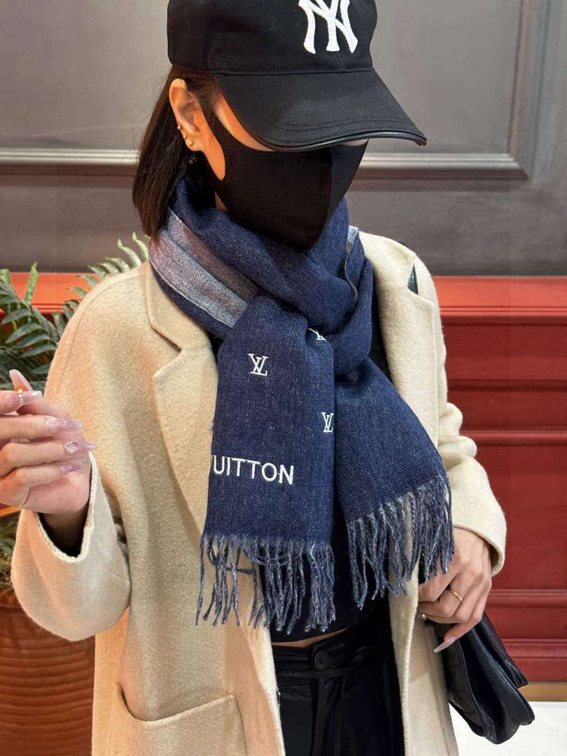 Louis Vuitton Double-sided Cashmere Scarf L60375