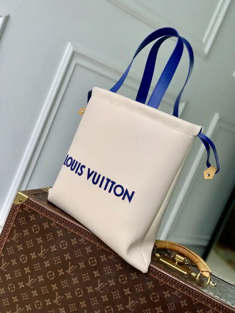 Louis Vuitton Dust Tote Bag LV M15235 Ecru White