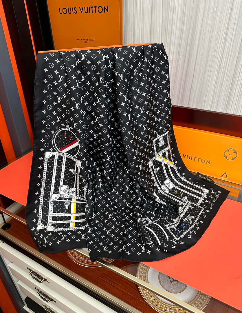 Louis Vuitton Fashion Jacquard Silk Scarf L39032