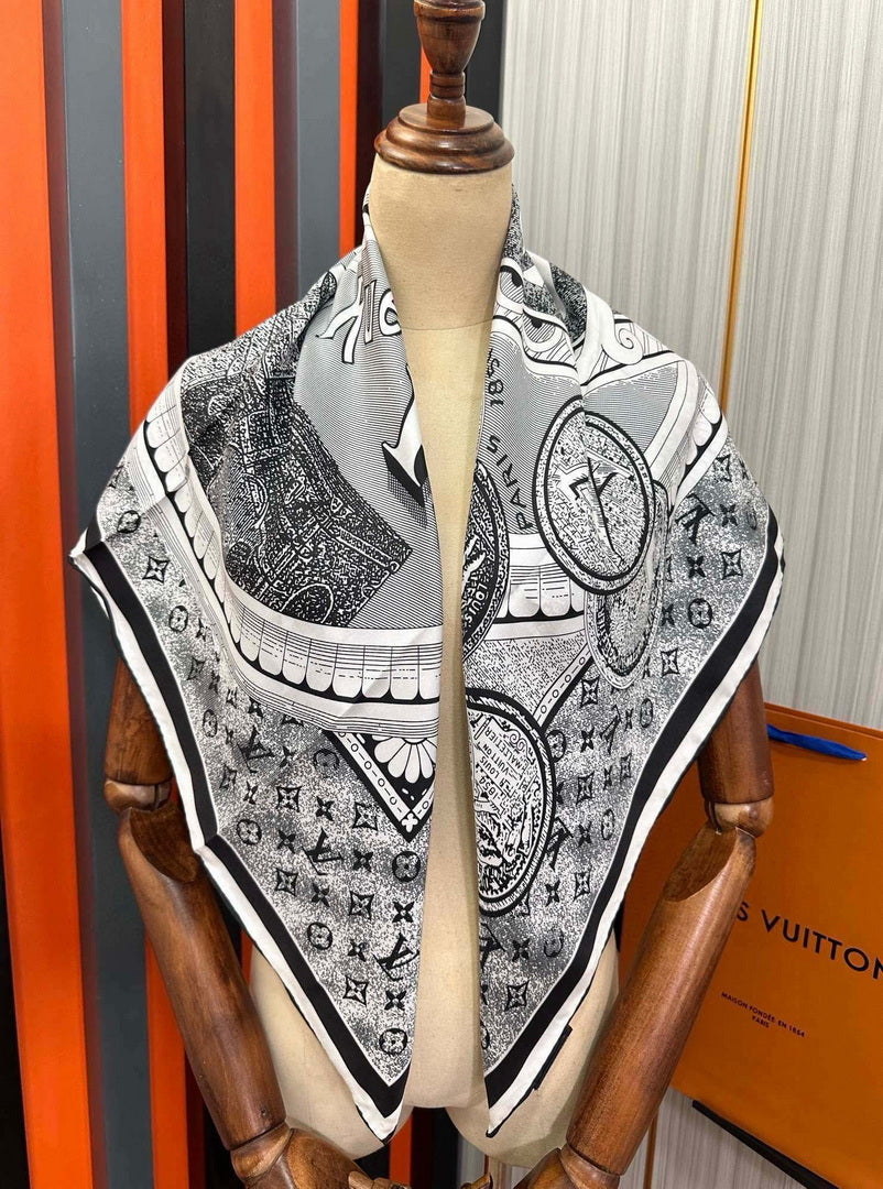 Louis Vuitton Fashion Jacquard Silk Scarf L39034