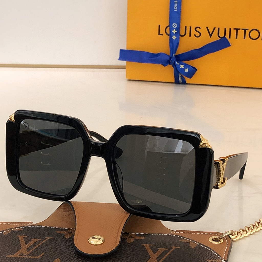Louis Vuitton flower round sunglasses LV link cat eye sunglasses 992497