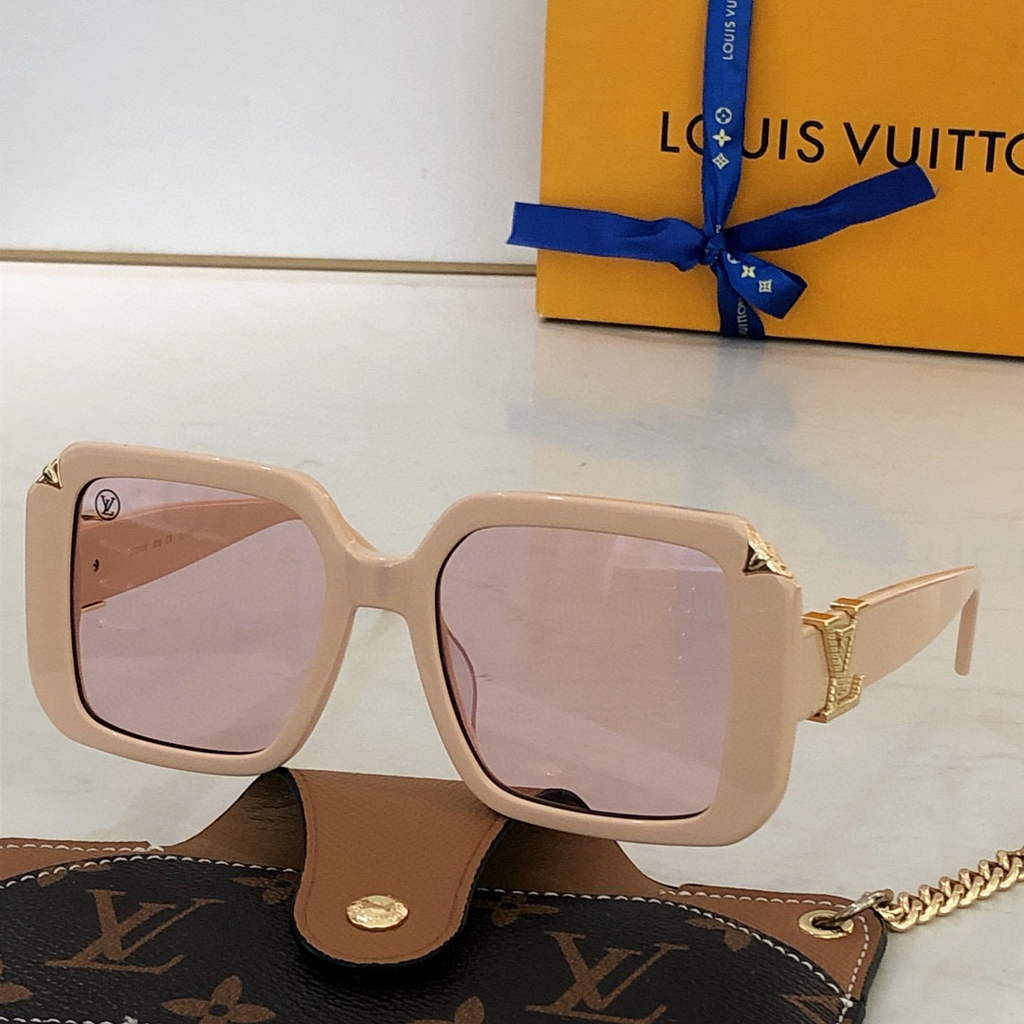 Louis Vuitton flower round sunglasses LV link cat eye sunglasses 992498