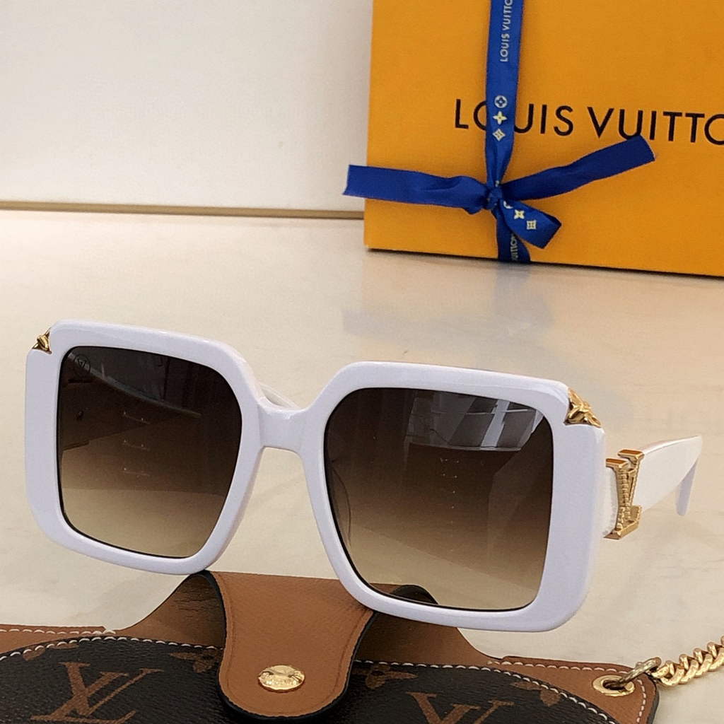 Louis Vuitton flower round sunglasses LV link cat eye sunglasses 992501