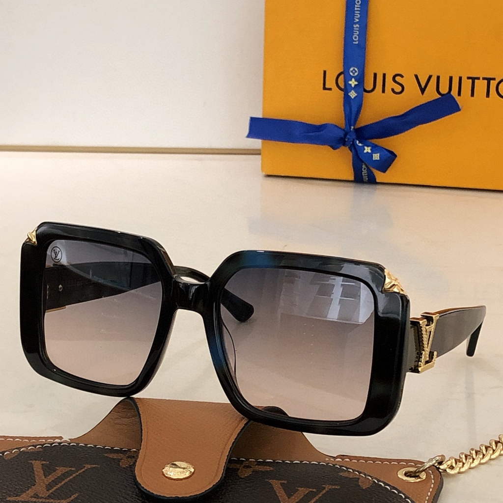 Louis Vuitton flower round sunglasses LV link cat eye sunglasses 992502