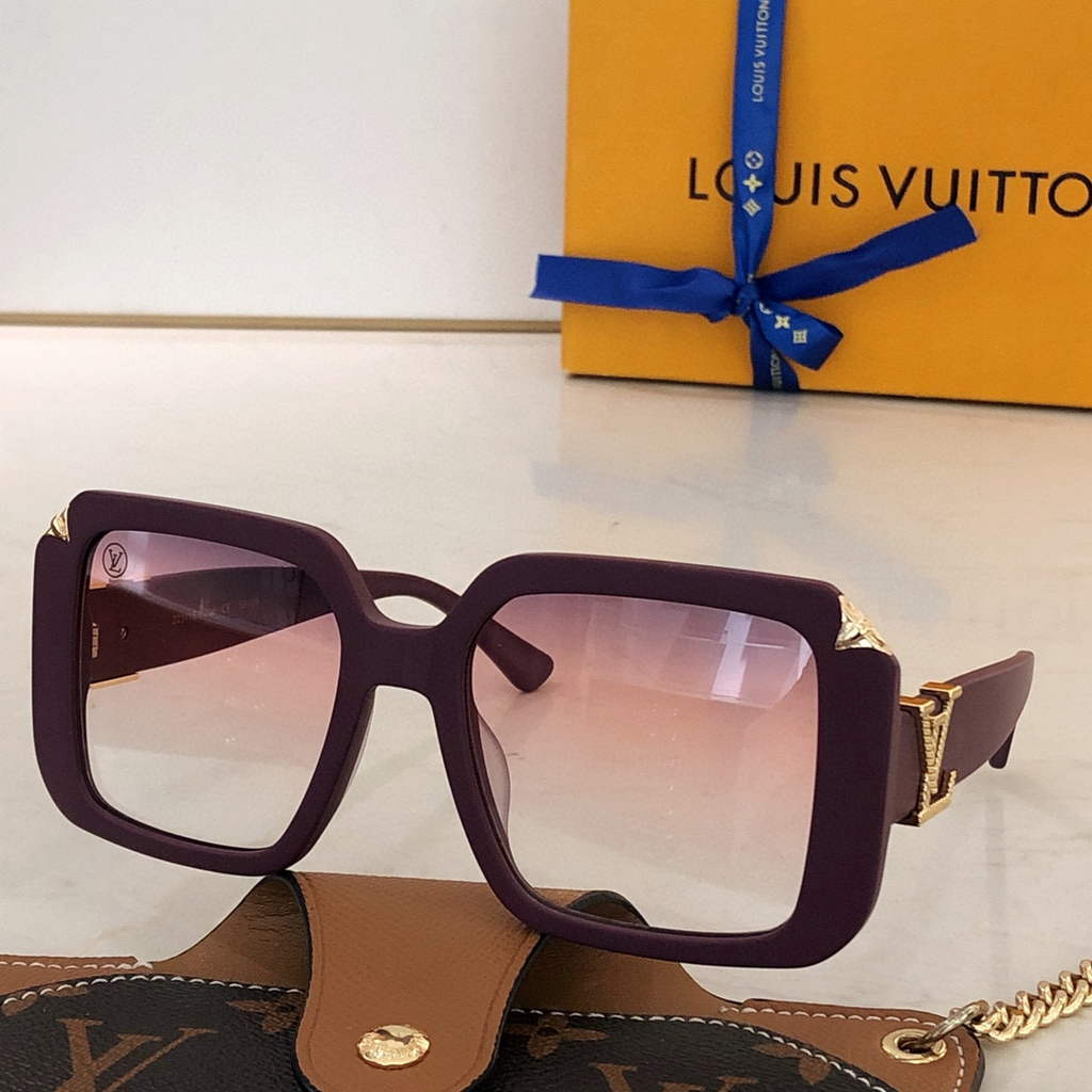 Louis Vuitton flower round sunglasses LV link cat eye sunglasses 992503