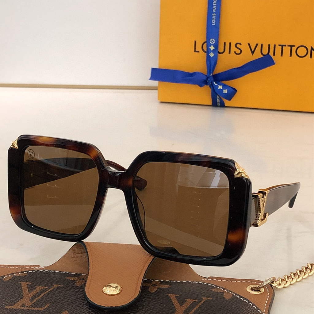 Louis Vuitton flower round sunglasses LV link cat eye sunglasses 992504