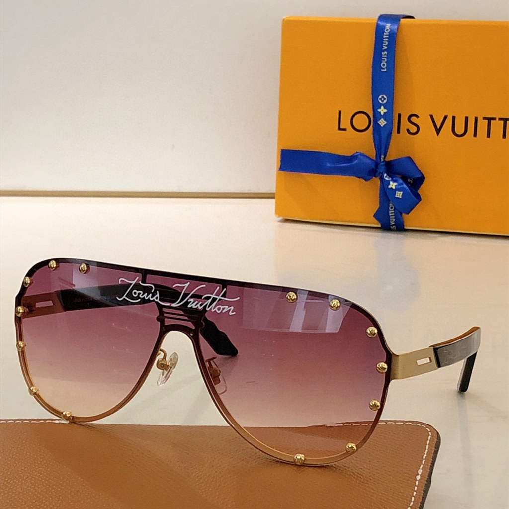Louis Vuitton flower round sunglasses LV link cat eye sunglasses 992507
