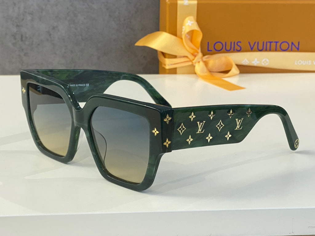 Louis Vuitton flower round sunglasses LV link cat eye sunglasses 992522