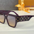 Louis Vuitton flower round sunglasses LV link cat eye sunglasses 992523 - Default Title - View 1