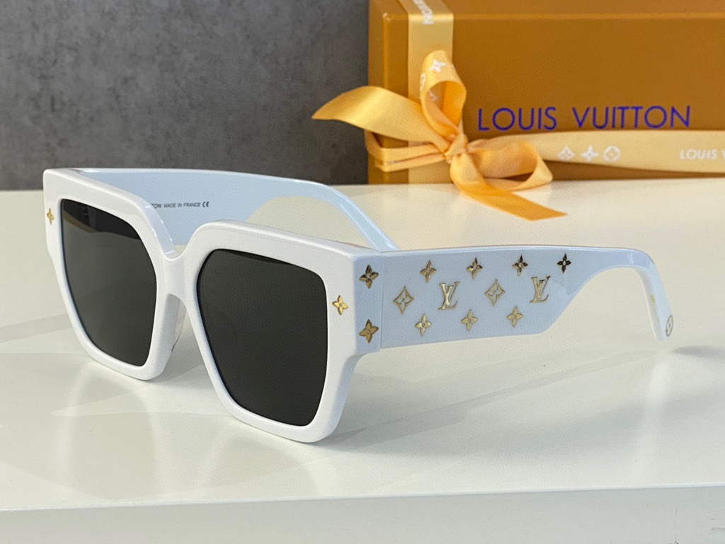 Louis Vuitton flower round sunglasses LV link cat eye sunglasses 992524