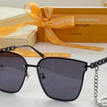 Louis Vuitton flower round sunglasses LV link cat eye sunglasses 992528 - Default Title - View 1