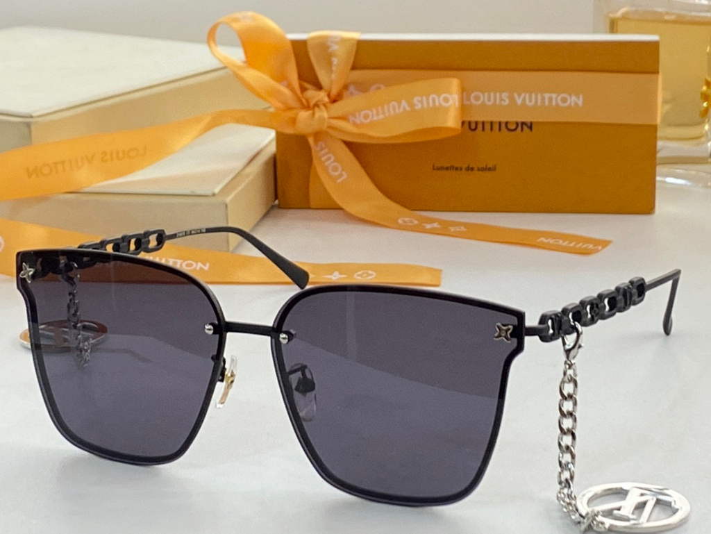 Louis Vuitton flower round sunglasses LV link cat eye sunglasses 992528