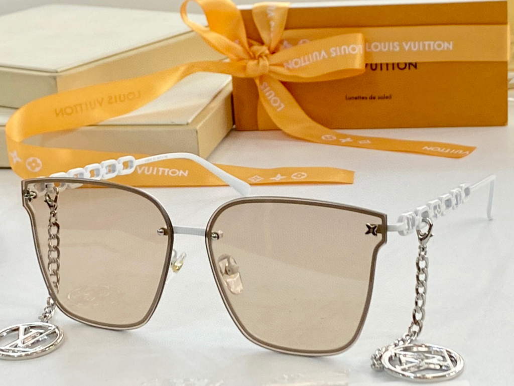 Louis Vuitton flower round sunglasses LV link cat eye sunglasses 992529