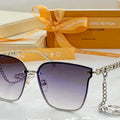 Louis Vuitton flower round sunglasses LV link cat eye sunglasses 992530 - Default Title - View 1