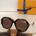 Louis Vuitton flower round sunglasses LV link cat eye sunglasses 992532