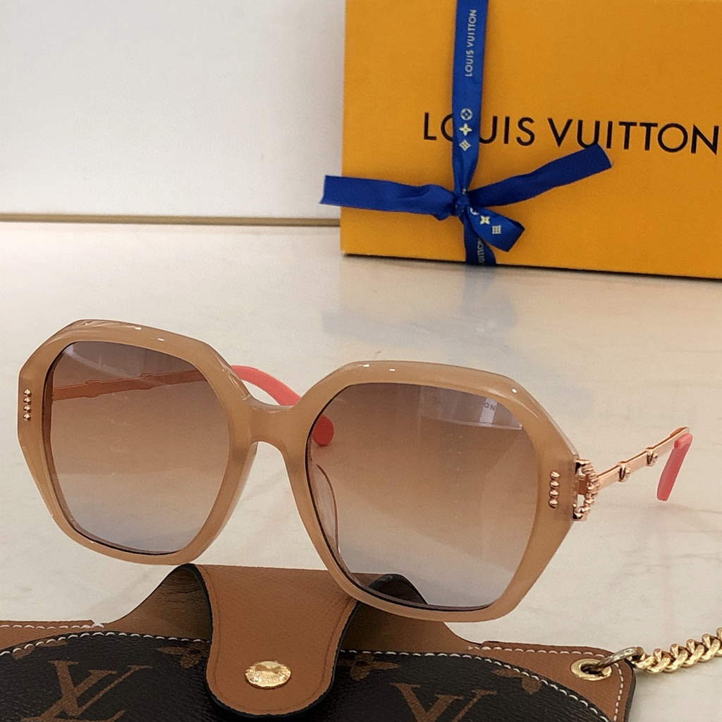 Louis Vuitton flower round sunglasses LV link cat eye sunglasses 992535