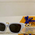 Louis Vuitton flower round sunglasses LV link cat eye sunglasses 992544 - Default Title - View 1