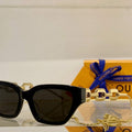 Louis Vuitton flower round sunglasses LV link cat eye sunglasses 992545 - Default Title - View 1