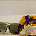 Louis Vuitton flower round sunglasses LV link cat eye sunglasses 992546 - Default Title - View 1