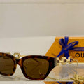 Louis Vuitton flower round sunglasses LV link cat eye sunglasses 992548 - Default Title - View 1