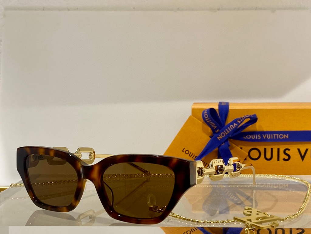 Louis Vuitton flower round sunglasses LV link cat eye sunglasses 992548