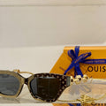 Louis Vuitton flower round sunglasses LV link cat eye sunglasses 992549 - Default Title - View 1
