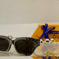 Louis Vuitton flower round sunglasses LV link cat eye sunglasses 992550 - Default Title - View 1