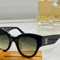Louis Vuitton flower round sunglasses LV link cat eye sunglasses 992555 - Default Title - View 1
