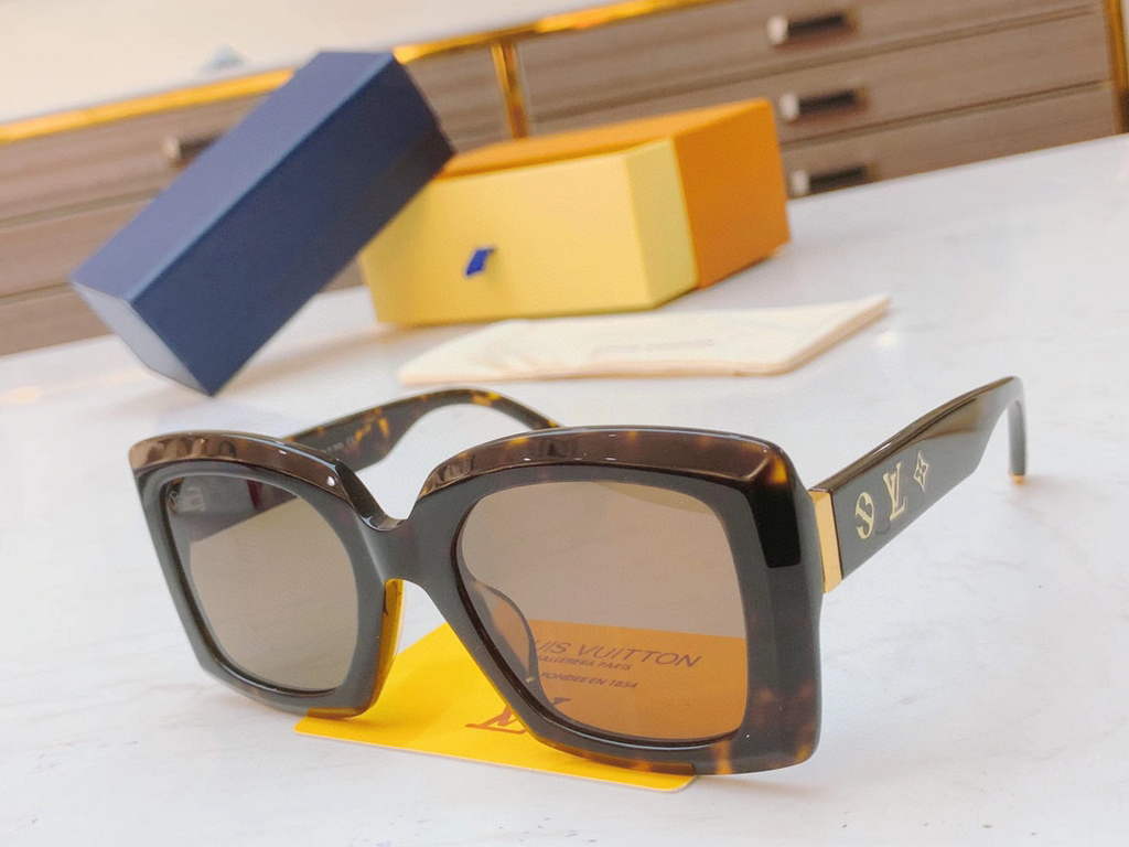 Louis Vuitton flower round sunglasses LV link cat eye sunglasses 992558