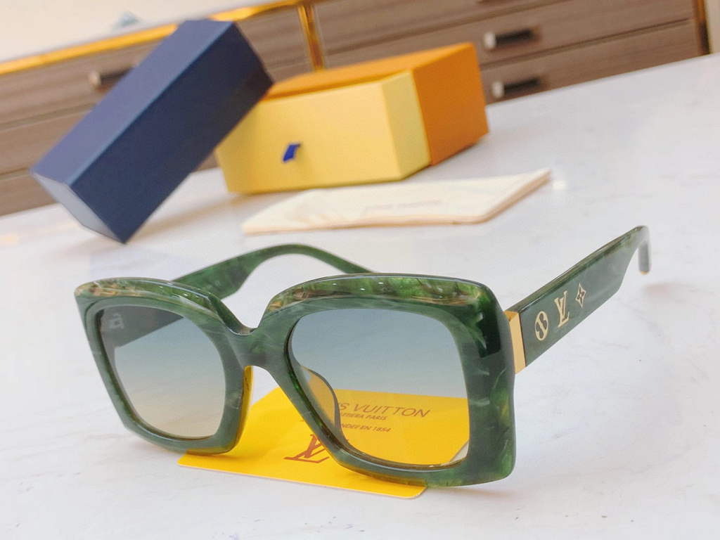 Louis Vuitton flower round sunglasses LV link cat eye sunglasses 992559