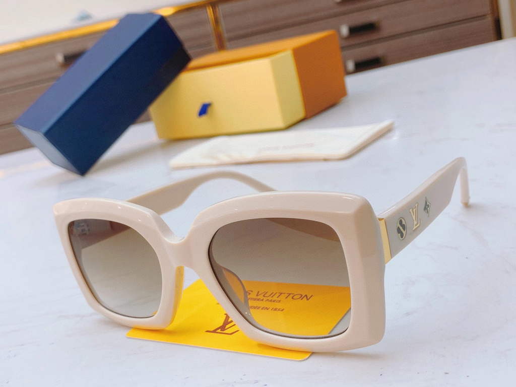 Louis Vuitton flower round sunglasses LV link cat eye sunglasses 992560