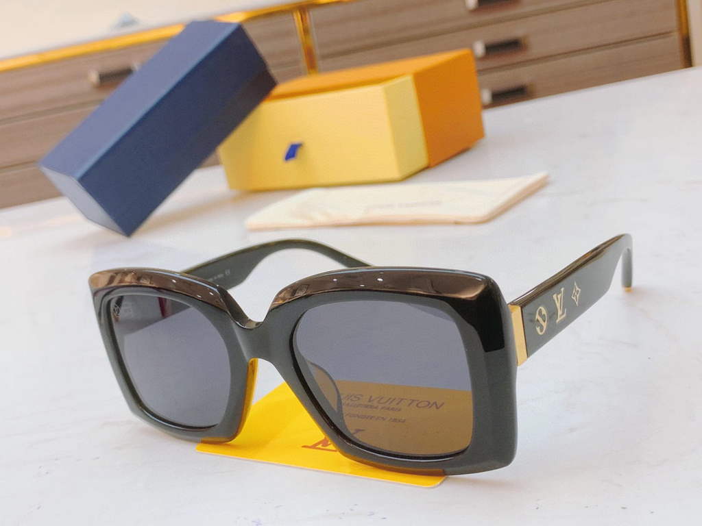 Louis Vuitton flower round sunglasses LV link cat eye sunglasses 992562