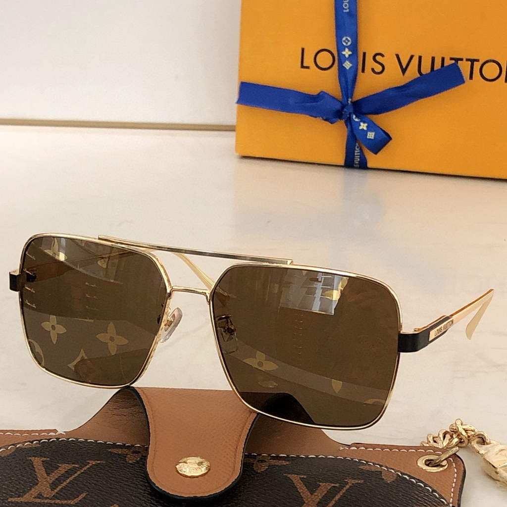 Louis Vuitton flower round sunglasses LV link cat eye sunglasses 992566
